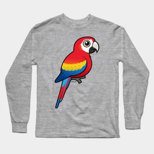 Birdorable Scarlet Macaw Long Sleeve T-Shirt